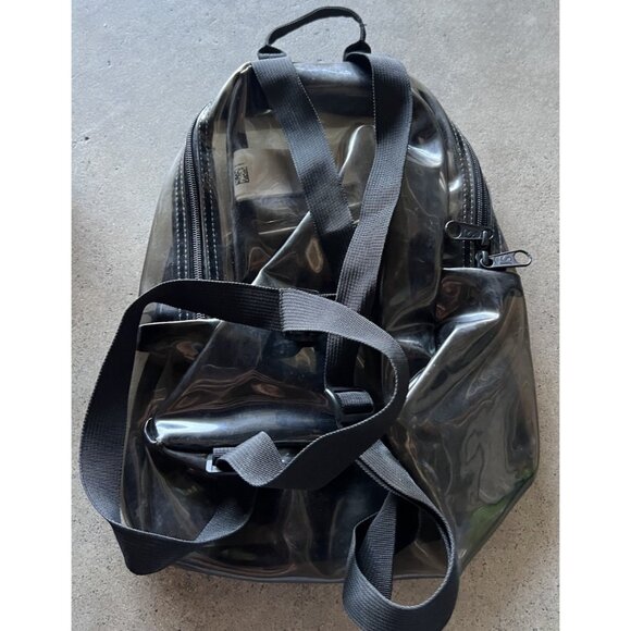 Vintage Jansport Half Pint Mini Corduroy Backpack Classic Translucent Black main image 6